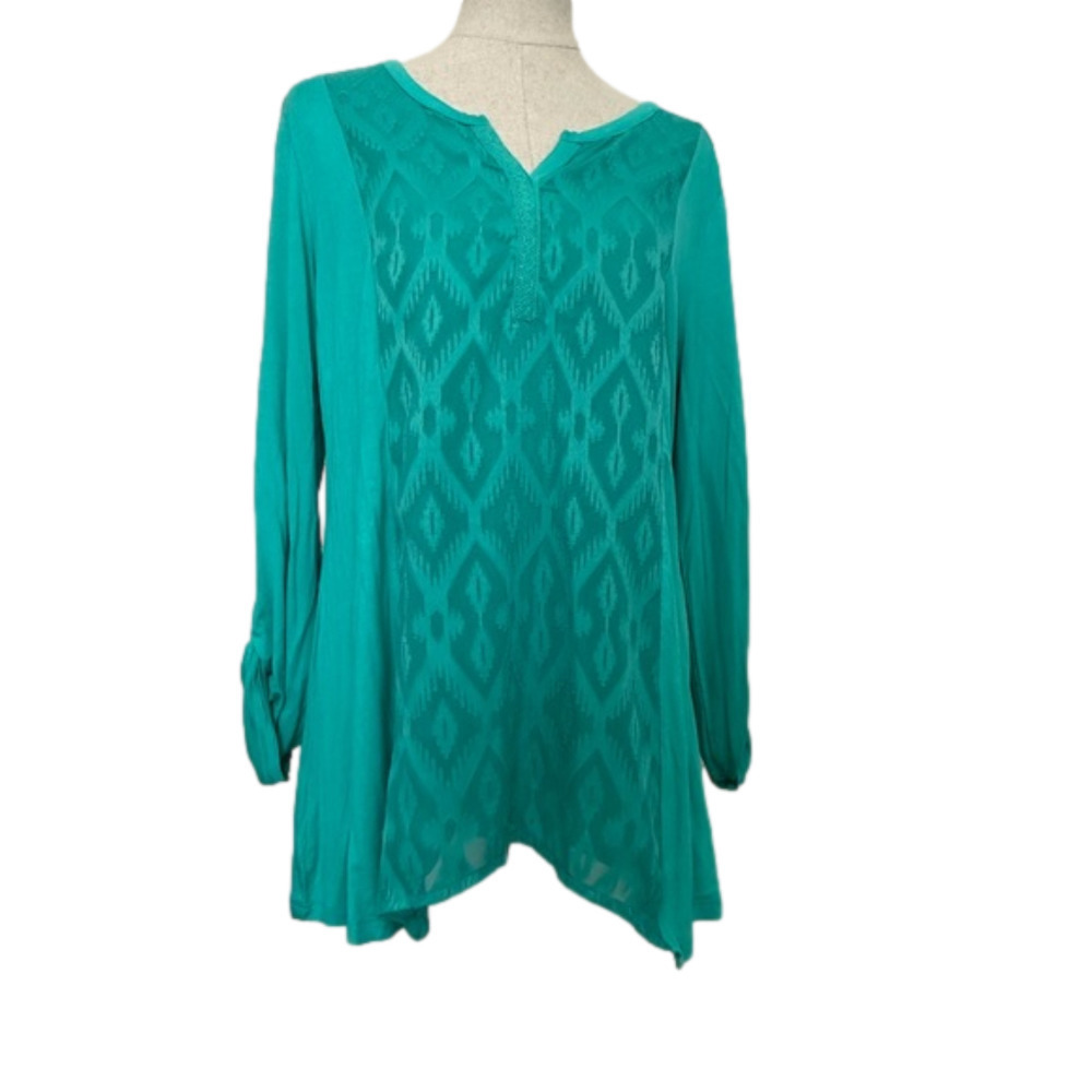 RXB Handkerchief Hem V-Neck Tunic NWT